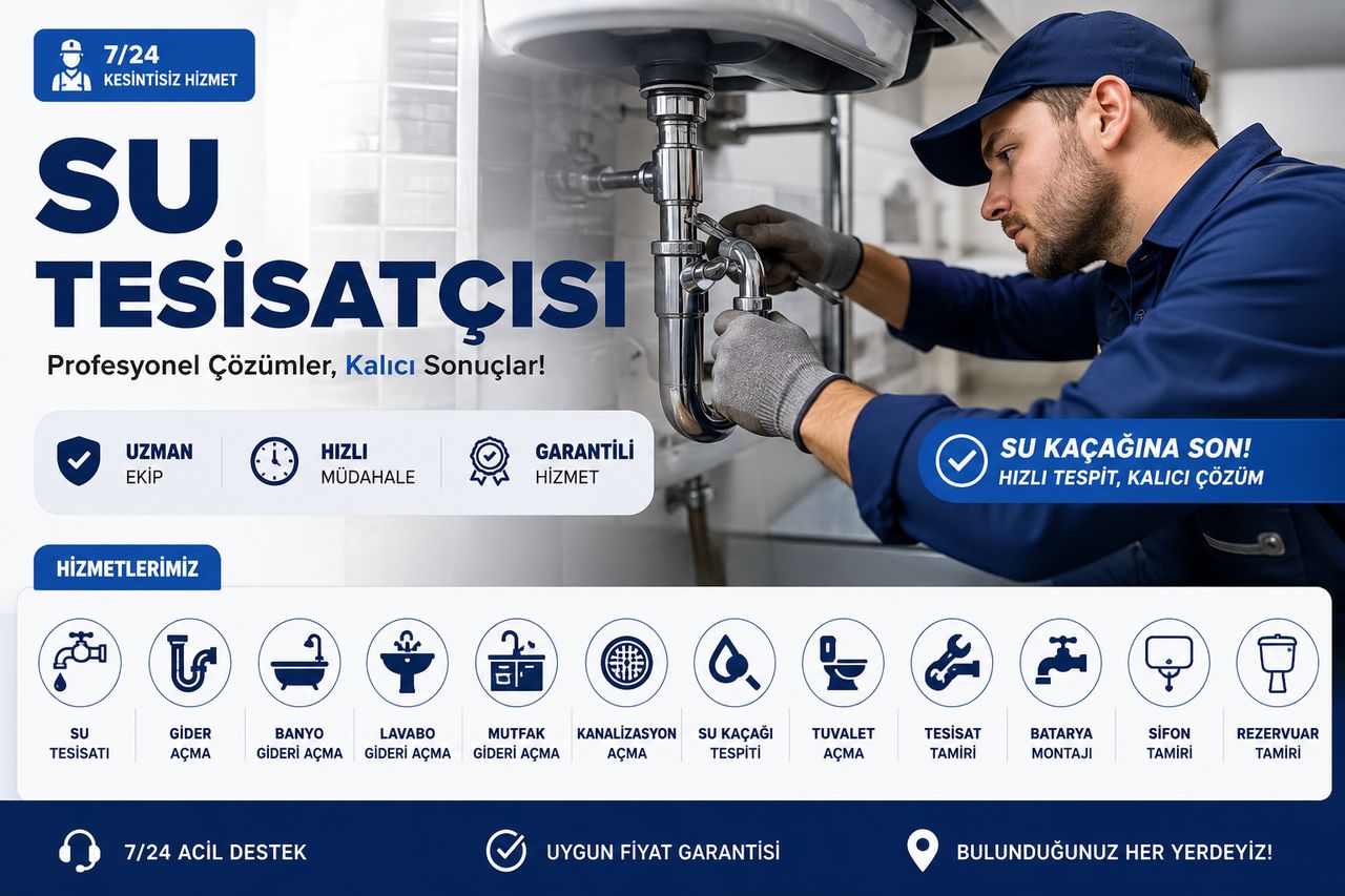 Eğriçam mutfak gideri açma dahil 7/24 su tesisatçısı hizmetleri: lavabo altı sifon ve tesisat müdahalesi